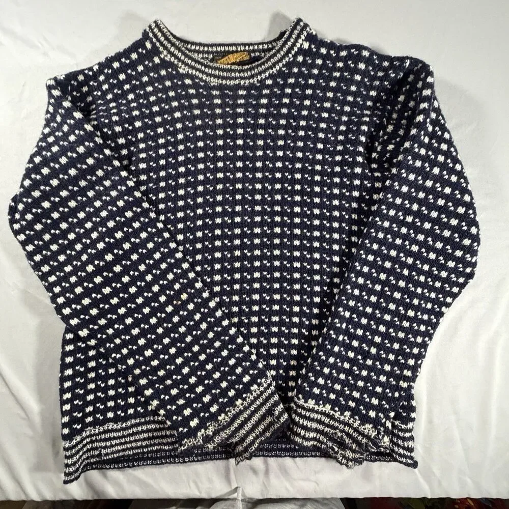 DEVOLD Norway Nordic Crew Neck Chunky Wool Jumper Sweater Men Size XL/54